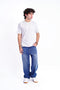 Men Branded Embroidered Tee - White