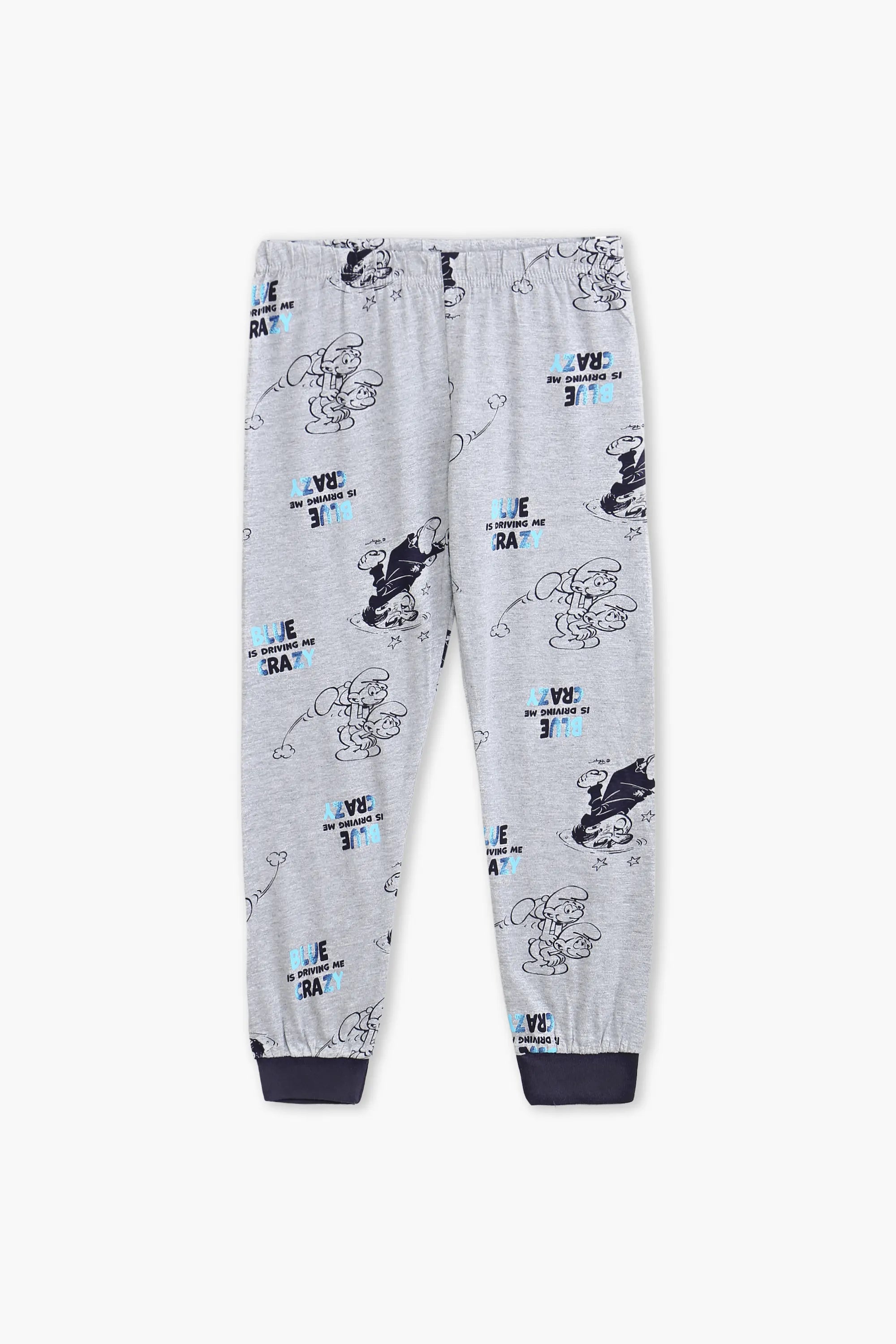 Girls Branded Pajama - Grey