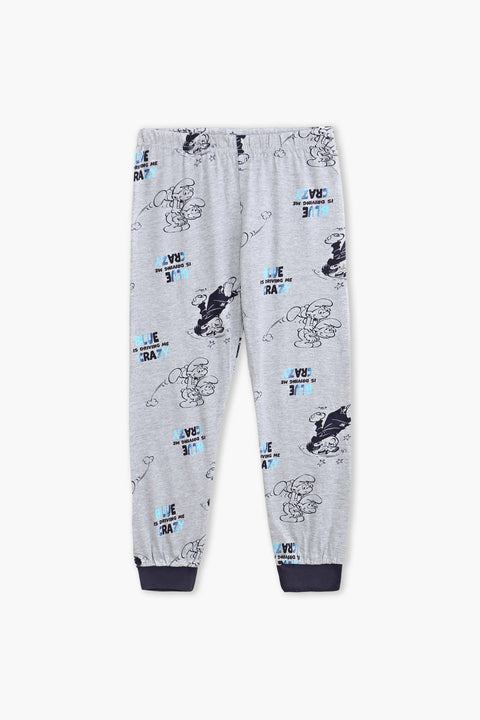 Girls Branded Pajama - Grey