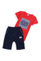 Boys Graphic 2-Piece Suit R-170 - Red