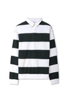 Men Branded Polo Sweatshirt - White And Black