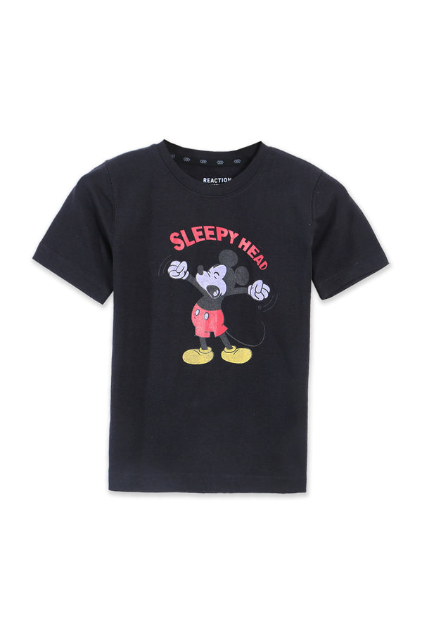 Boys Branded Graphic T-Shirt - Black