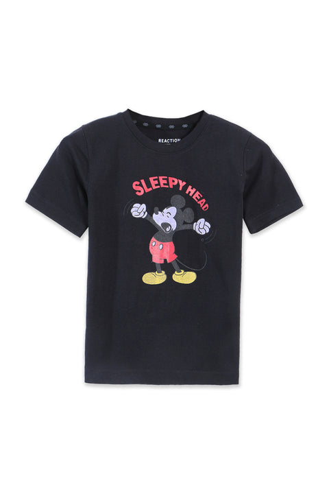 Boys Branded Graphic T-Shirt - Black