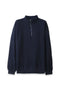 Men Branded Fleece Mockneck - Navy