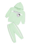 Girls Graphic 2-Piece Suit 12455 - L/Green