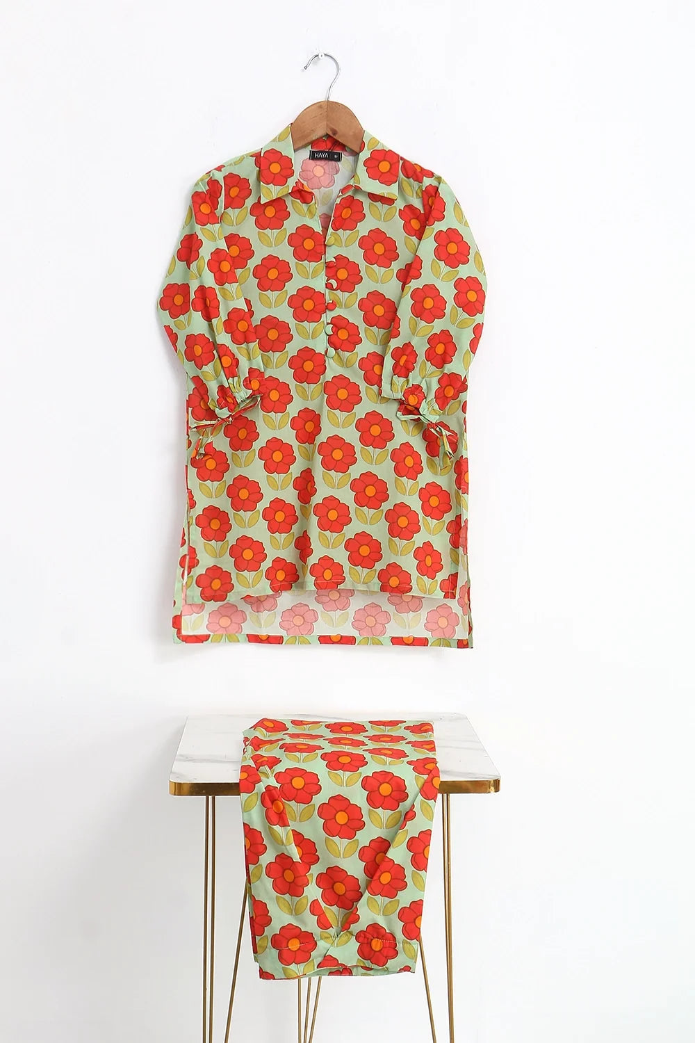 2 PIECE LAWN FUSION SUIT