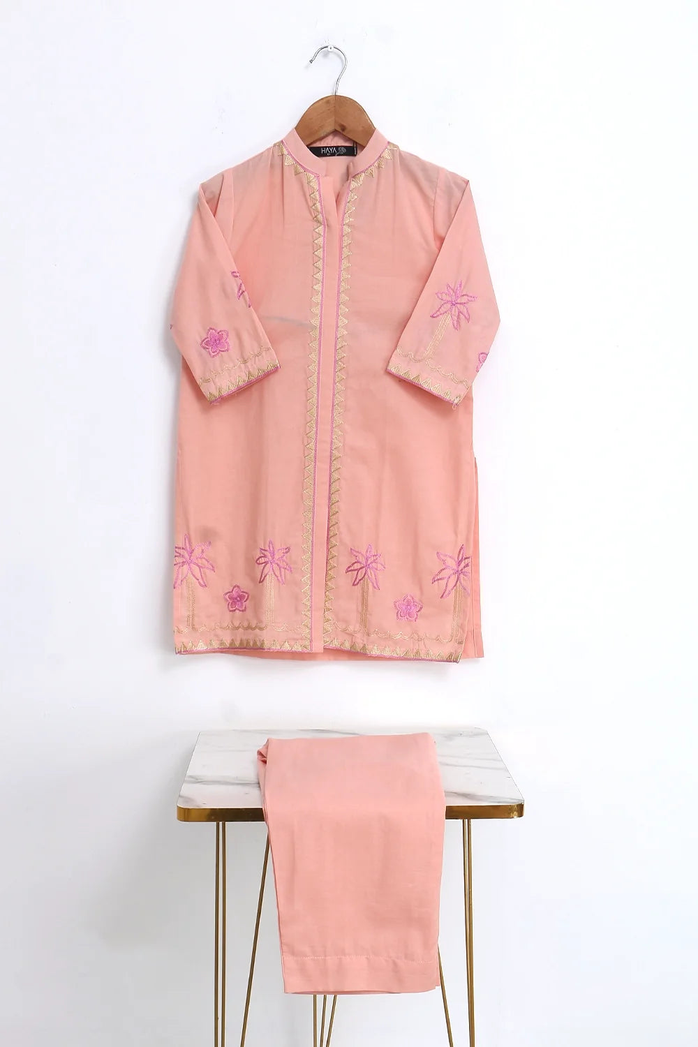 2 PIECE EMB LAWN SUIT
