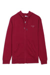 Women Kangroos Hoodie Zipper - Red