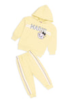 Girls Graphic 2-Piece Suit 12455 - L/Yellow