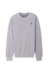 Men US Polo Basic Sweatshirt - Heather Grey