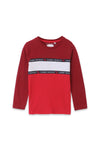 Boy Branded Graphic Tee F/S - Maroon