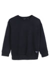 Boys Branded Quilt Sweatshirt - Black