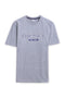 Men Branded Printed Tee - Grey