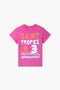 Girls Branded Graphic T-Shirt - Pink