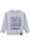 Boys Front Printed Sweatshirt BSS23-01 - Heather Grey