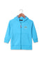 Girls Graphic Hoodie Zipper GHZ-24-02 - Blue Atoll