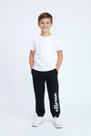 Boys Branded Fleece Trouser - Black