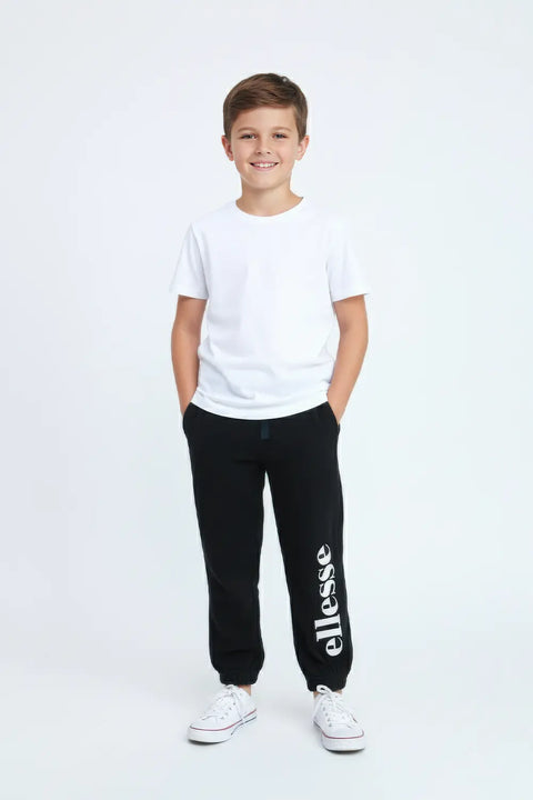 Boys Branded Fleece Trouser - Black
