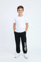 Boys Branded Fleece Trouser - Black