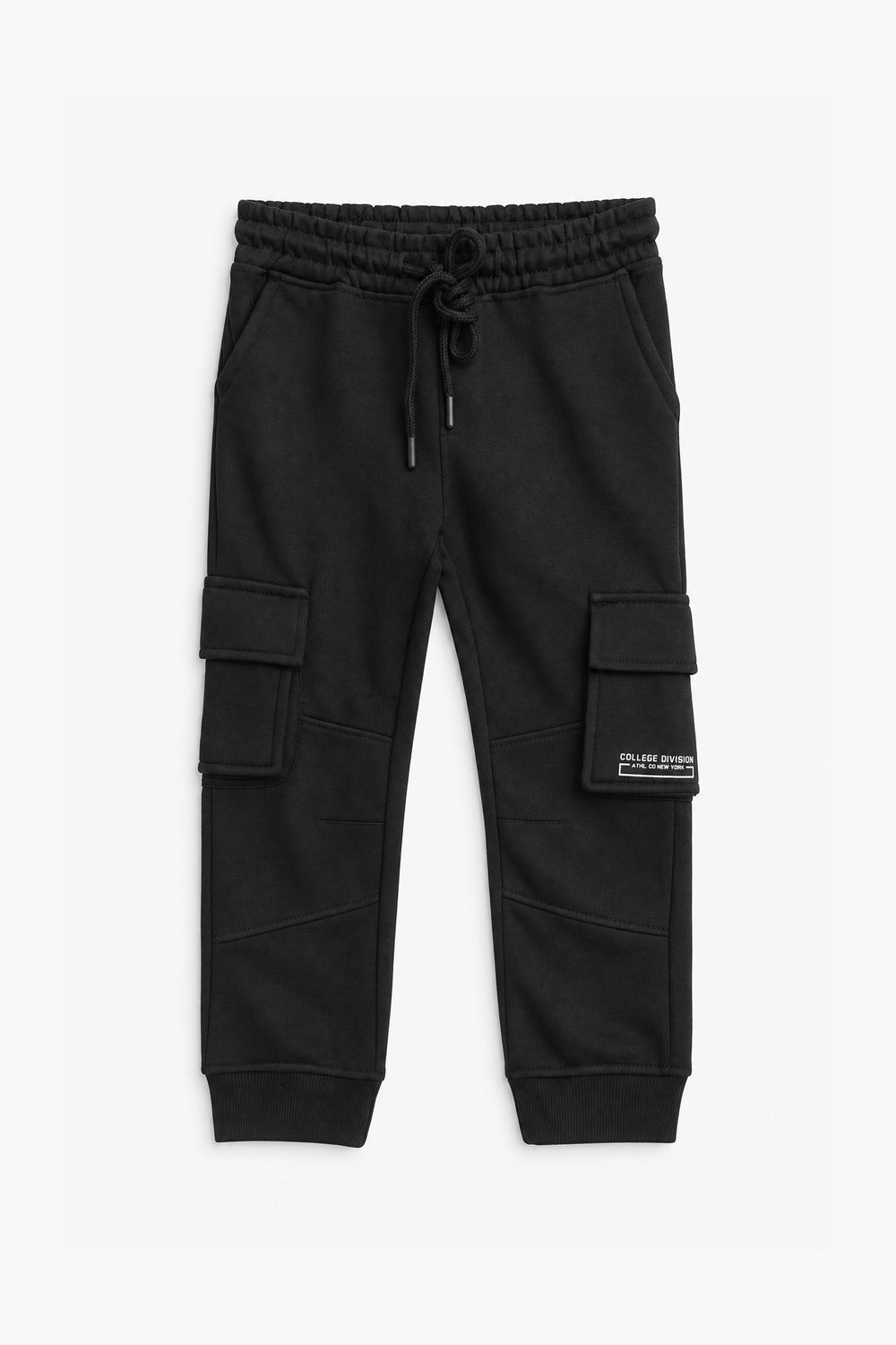 Boys Branded Cargo Trouser - Black
