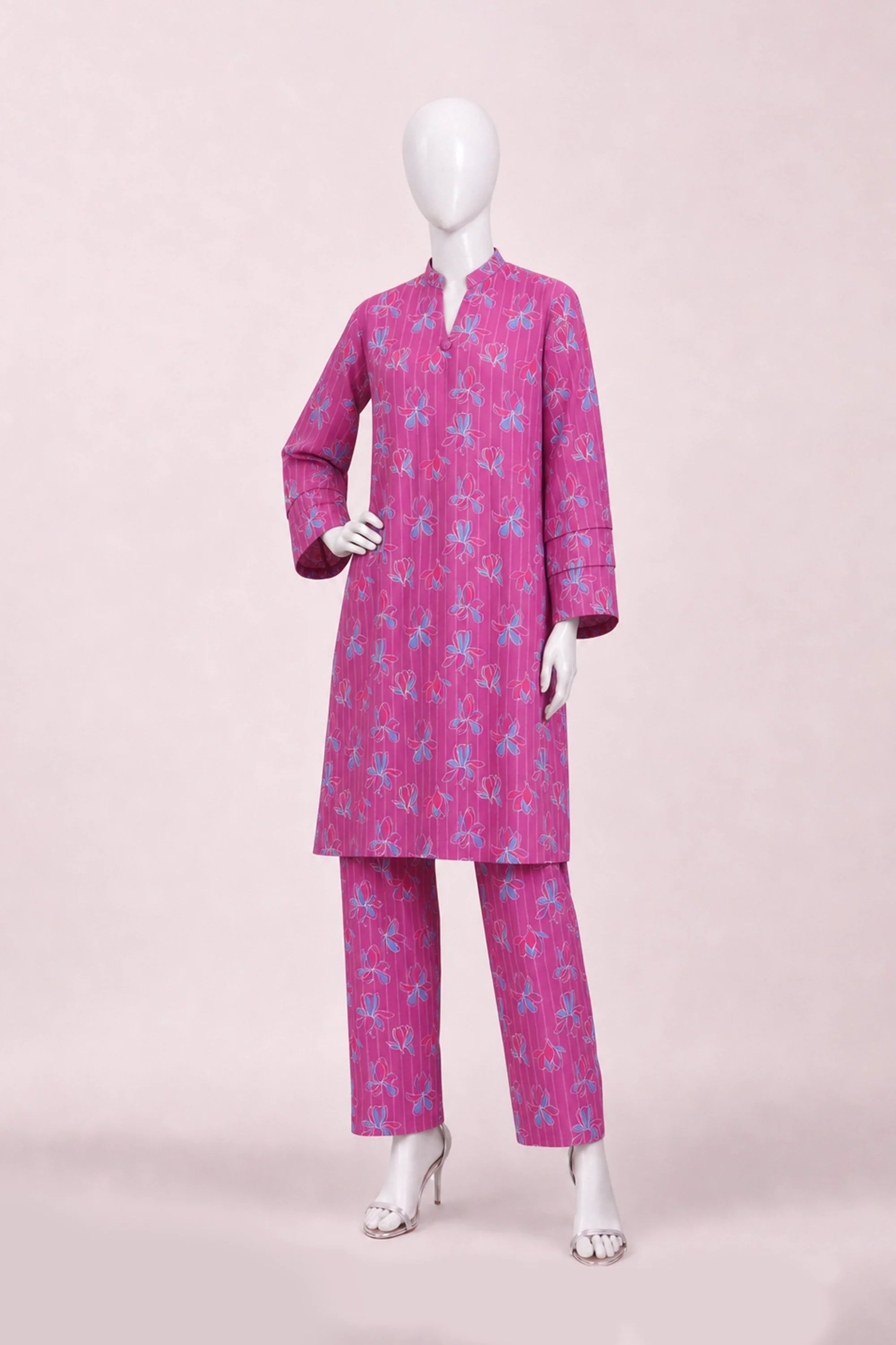 2 PIECE PRINTED KHADDAR SUIT