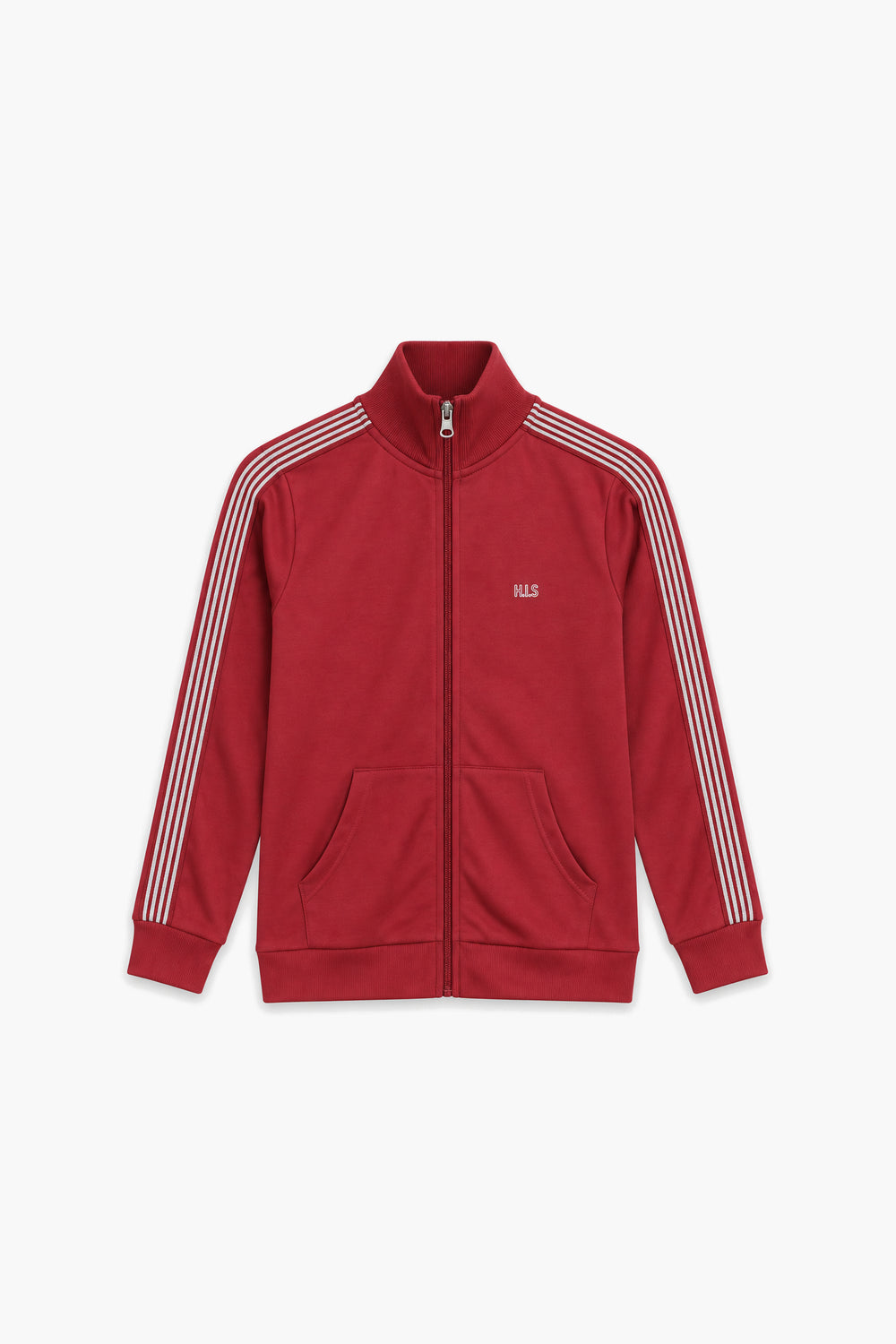 Women Branded Interlock Zipper - Red