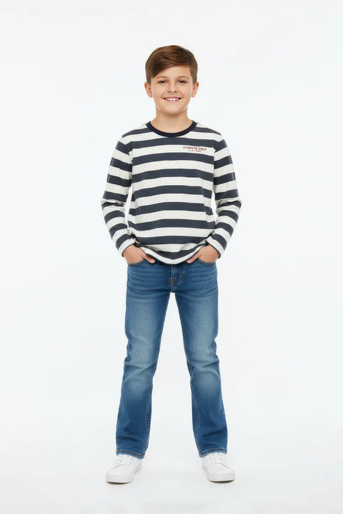 Boy Branded T-shirt F/S - Black and white