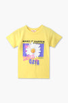 Girls Branded Graphic T-Shirt - Yellow