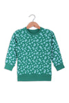 Girls Graphic Sweatshirt GS-04 - Green