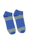 Men's Ankle Socks - Blue & Yellow