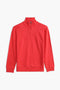 Women Branded Mock Neck - Red