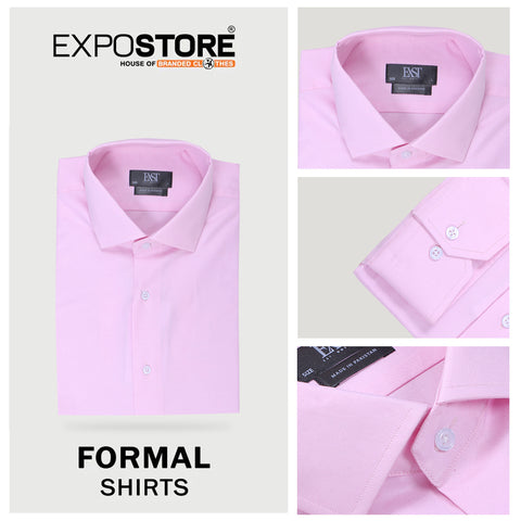 Men Formal Shirt High Quality MFS-03 - Pink