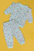 Girls Graphic 2-Piece Suit 1139A -Pistachio