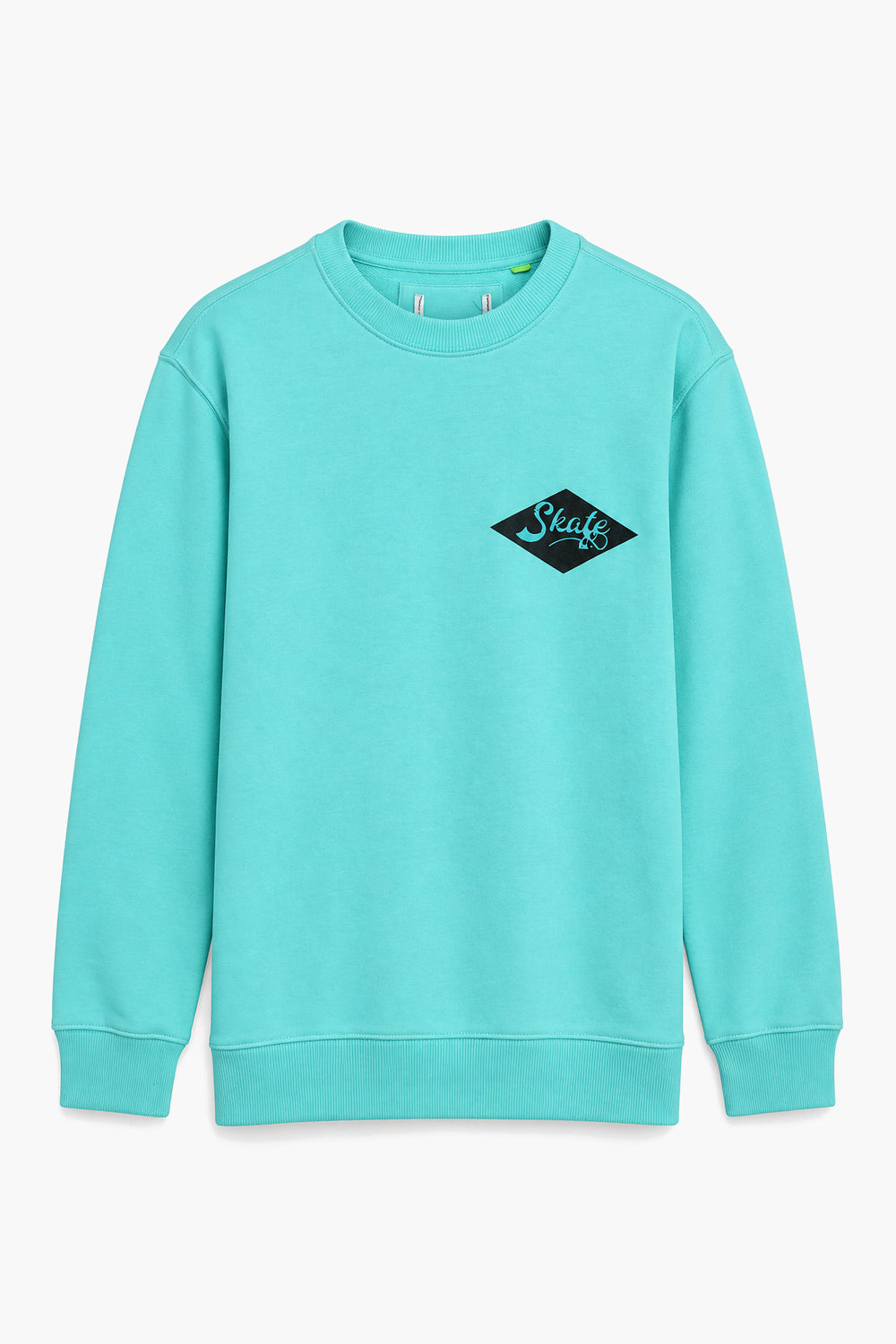 Men Branded Graphic Sweatshirt - Sea Green