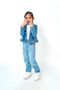 Girl Branded Denim Jacket - L/Blue