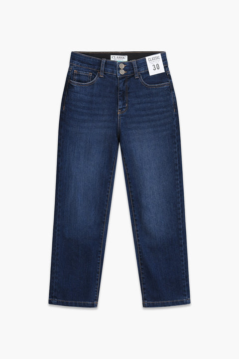 Women's Branded Wide Leg Jeans - D/Blue