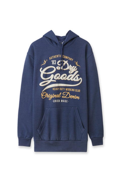 Men Branded Graphic Hoodie Sweatshirt - Blue