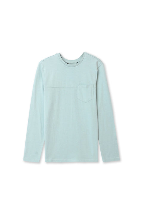 Boy Branded Tee F/S - Sea Green