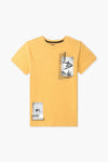 Boys Branded Graphic T-Shirt - Mustard