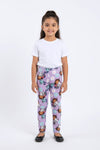 Girls Branded Graphic Legging - Purple