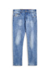 Men Branded Denim Jeans - Sky Blue