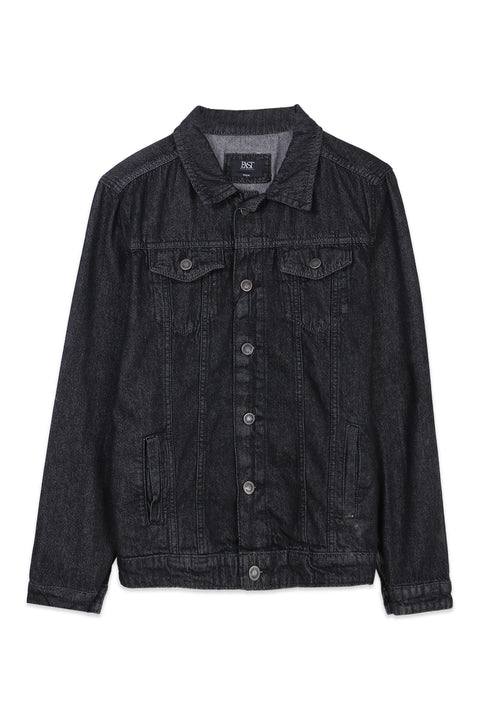 Men Denim Jacket HK00-1 - Black