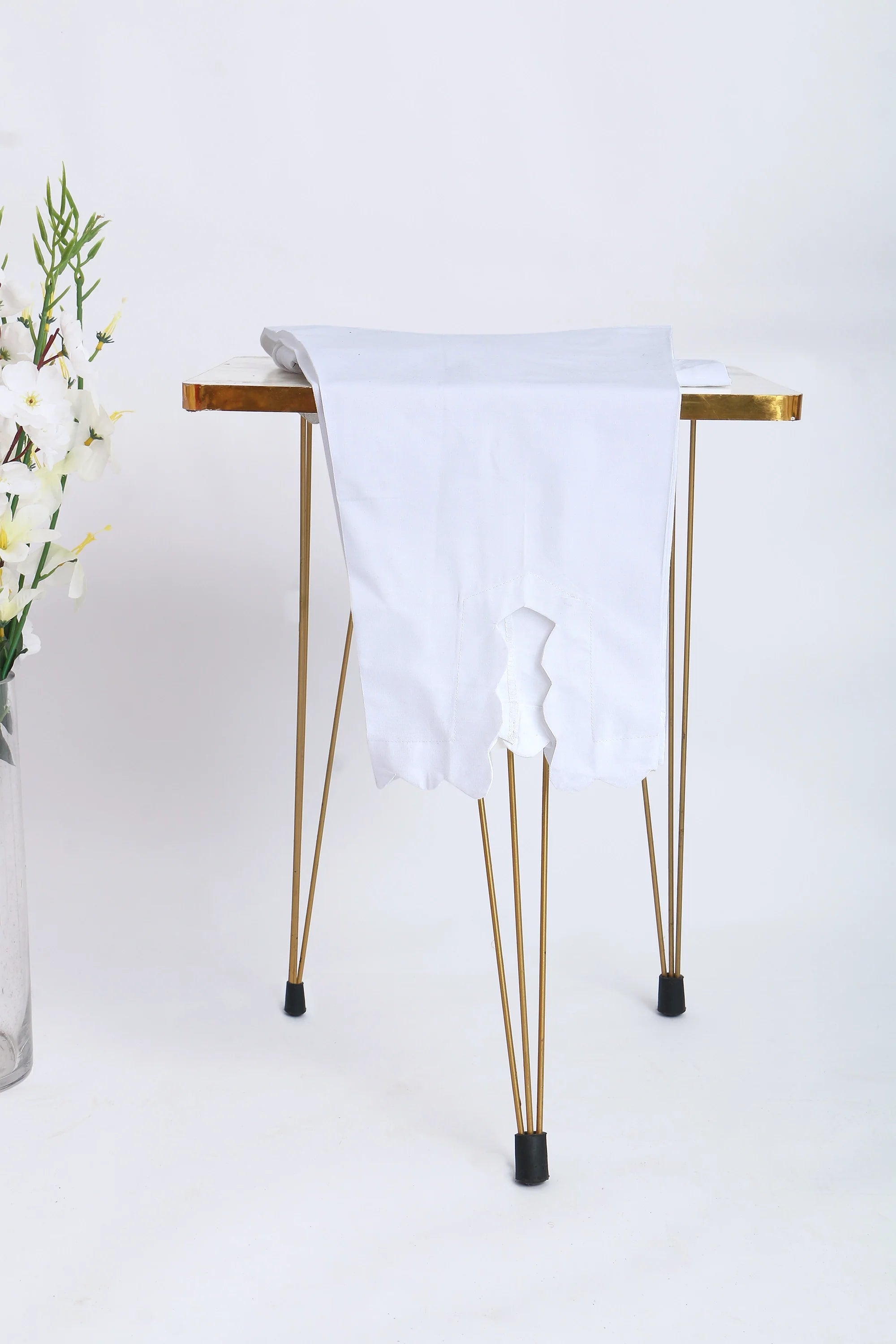 SOLID COTTON TROUSER