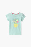 Girls Branded Graphic T-Shirt - L/Green