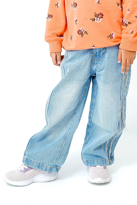Denim Wide Leg Pant