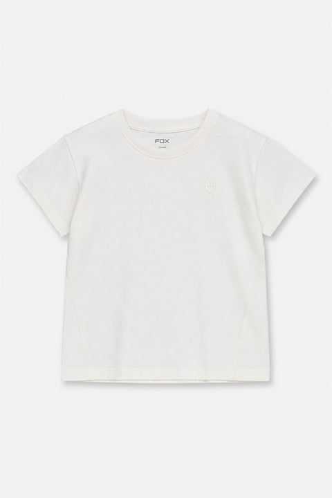 Girls Branded T-Shirt - White