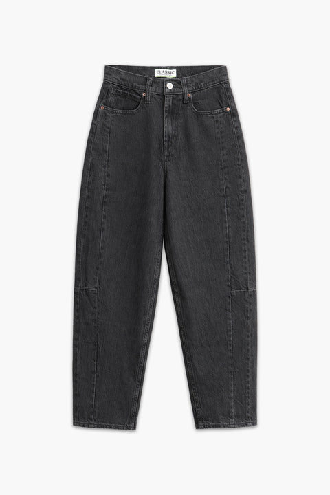 Women's Branded Wide Leg Jeans - D/Grey