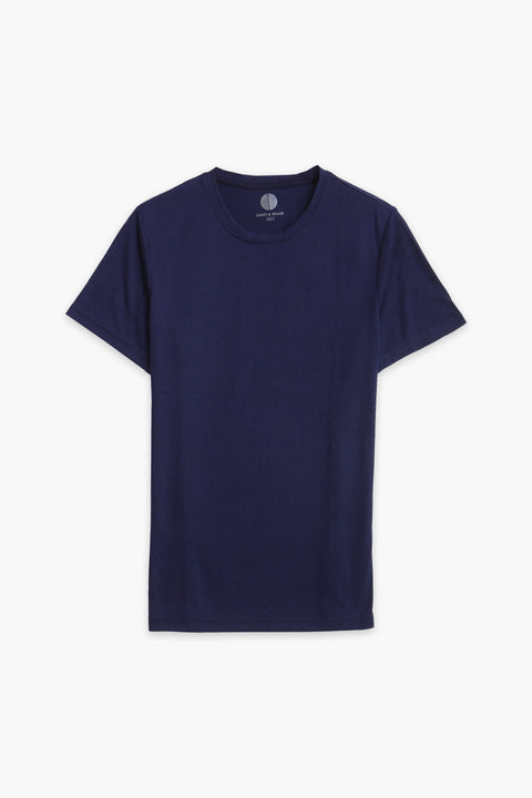 Men Branded R-Neck Tee - Navy