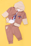 Infant Graphic 3-Piece Suit A1132 - Brown