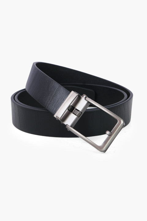 Men Leather Belt - Black